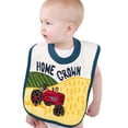 thumbnail image 3 of LazyOne Animal-Print Baby Bibs, Cute Baby Shower Gifts, One Size,Tractor, Farming (Home Grown, ONE SIZE), 3 of 5