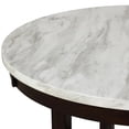 thumbnail image 6 of New Classic Furniture Celeste 5-Pc Faux Marble/Wood Dining Set w/ 4 Chair-Gray, 6 of 12