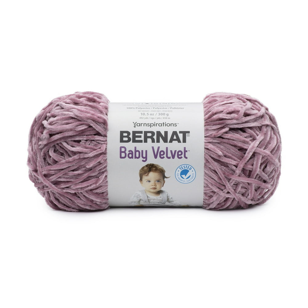 Bernat Baby Velvet Yarn, Orchid Hush, 10.5oz(300g), Medium, Polyester