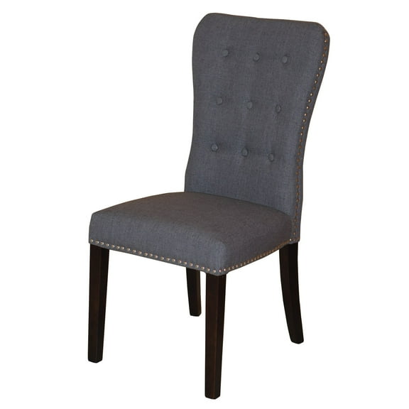 Taran Designs Milton Carved Solid Wood Dining Chairs (Set of 2) in White