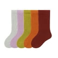 thumbnail image 3 of SILVERCELL Toddler Winter Thermal Cotton Boot Socks Kids Low Cut Ankle Socks 5 Pairs, 3 of 11