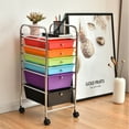 thumbnail image 2 of Costway 6 Drawer Rolling Storage Cart Tools Scrapbook Paper Office Organizer, 2 of 11