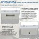 thumbnail image 2 of 3PCS W10169961A Hood Filter for Jenn Air Range Hood Replace Aluminum Vent Filter 12X10.5Inch, 2 of 2
