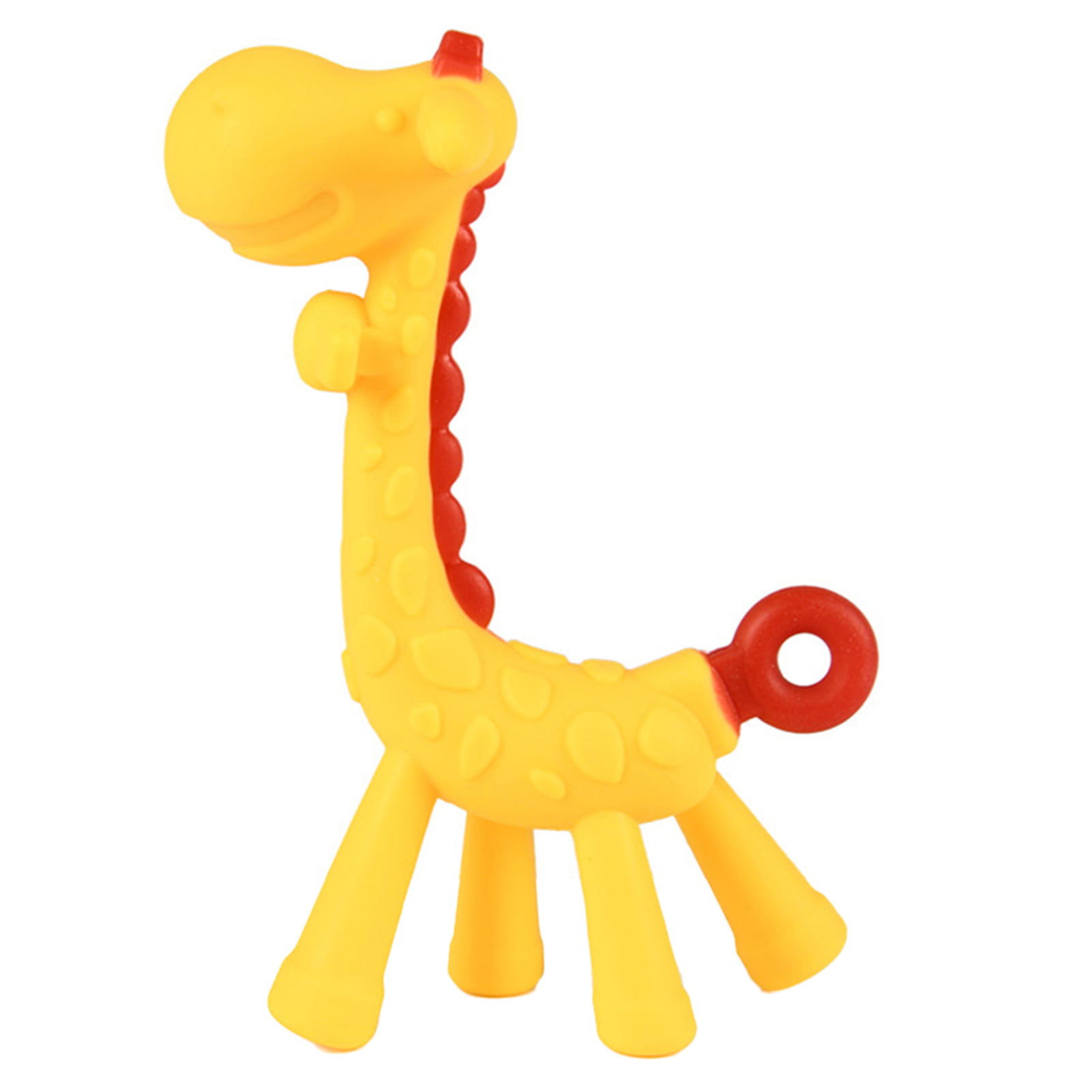 1 PC Silicone Giraffe Chew Toy Baby Teether Teething Safe Pacifier Teething W 