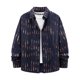 thumbnail image 4 of Blusa y camisa de manga larga con cuello vuelto para hombre, cárdigan liso a la moda con cuello vuelto, blusa de poliéster con botones para hombre, 4 of 5