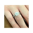 thumbnail image 3 of 1ct Princess Cut Diamond Halo Ring & Pendant Set 14K White Gold, 3 of 4