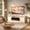 White+Black, variant on Easoger 80" Fireplace TV Stand, Gaming Media Console with 12 Color LED Backlights & 3 Outlets, Storage Shelves & Cabinets, White