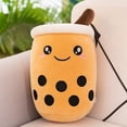 thumbnail image 3 of Peluche Boba Kawaii para decoración de habitación, juguete de peluche con forma de té de burbujas, helado relleno, comida, té con leche, cojín suave para abrazar, regalo de cumpleaños para niños, 3 of 5