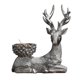 thumbnail image 4 of Candelabro de Estatua de Resina de Alce, Portavelas Votiva Tealight Candelabros Candelabros para Cumpleaños Inauguración de Casa Comedor Sala de Es Plata perfecl Sujetavelas, 4 of 8