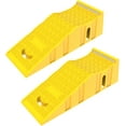 thumbnail image 4 of 2 Pack Car Ramps，Portable Truck Service Ramps Lifts with Reflective Strips，Heavy-Duty Vehicle Ramps Oil Change for Home Garage or Shop RV Trailer Tire Changes & Maintenance, 20000 lbs,Yellow.$$Other, 4 of 9