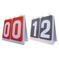 thumbnail image 3 of Colaxi 2 Pieces Multi Sports Scoreboards Tabletop Score Flippers 2 digits Flip Scoreboards Score Counters for Indoor Outdoor Coaches Red and Gray, 3 of 7