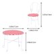 thumbnail image 5 of 1 set simulada mesa pequeña adorna adornos de silla pequeña silla de mesa de hierro decoraciones de silla de mesa de hierro HOMEMAXS 14486820-MX, 5 of 6