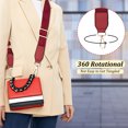 thumbnail image 1 of Becaristey Simple Bag Strap Replacement Exquisite Craft And High-end Texture No Loose Thread Shoulder Bag Strap Burgundy, 1 of 6