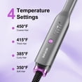 thumbnail image 6 of NEXPURE Mini Flat Iron, 1/2" Ceramic Pencil Flat Iron Hair Straightener for Short Hair & Edges, 30s Fast Heat up, Travel Ionic Fat Iron, Purple, 6 of 12