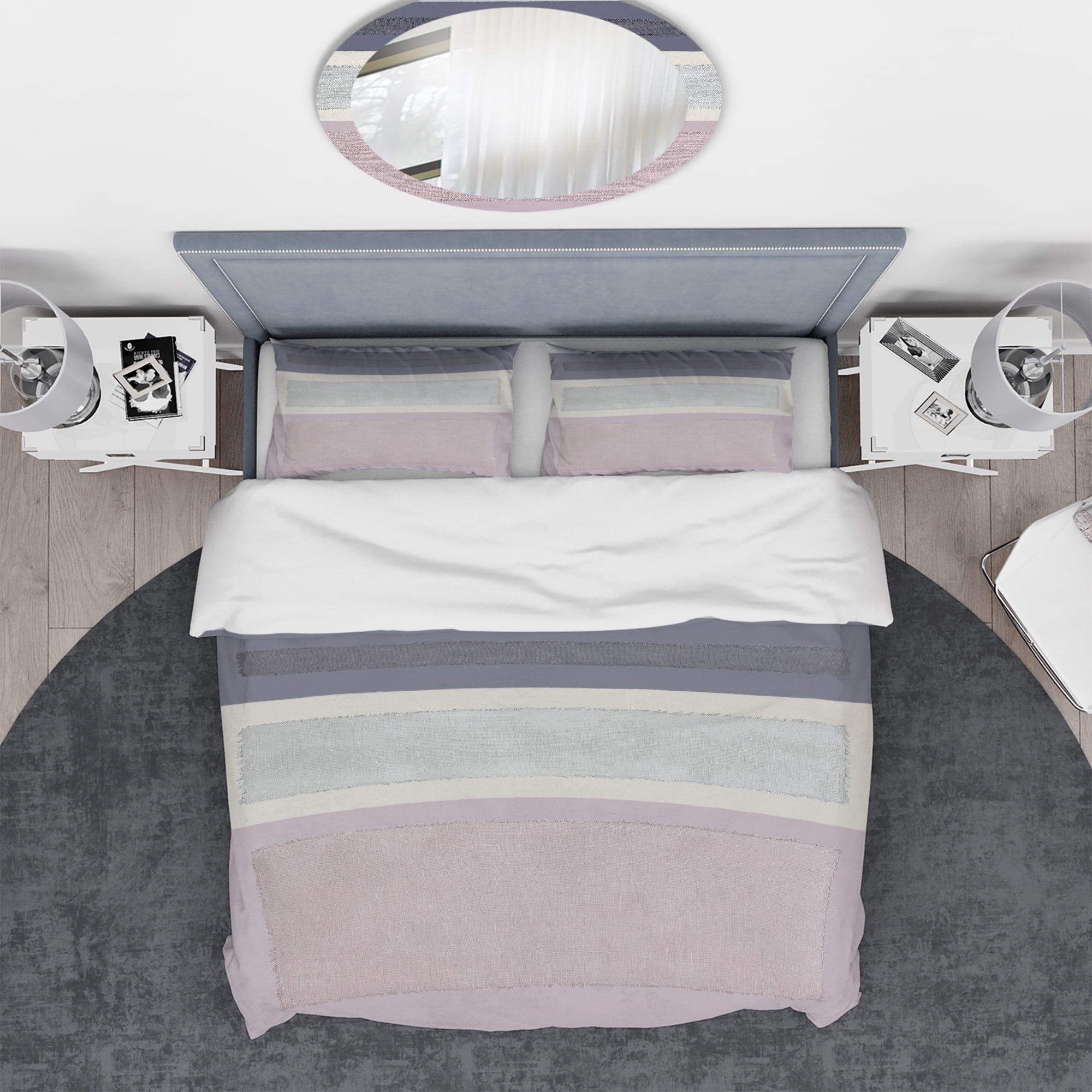 Designart 'Painted Weaving IV FB' Geometric Duvet Cover Set