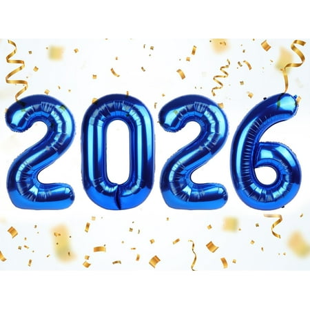 2026 Number Balloons, 2026 Decorations New Years, Rose Gold 40 Inch Balloon for New Years Eve Decorations & Graduation Decoration Party Supplies, 2 6 20 26 Birthday Parties