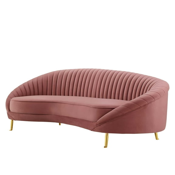 Tufted Sofa, Velvet, Pink, Modern Contemporary Urban Design, Living Lounge Room Hotel Lobby Hospitality