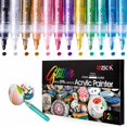 thumbnail image 1 of Paint Pens ZSCM 12 colores con purpurina acrílica para pintura rupestre, 1 of 7