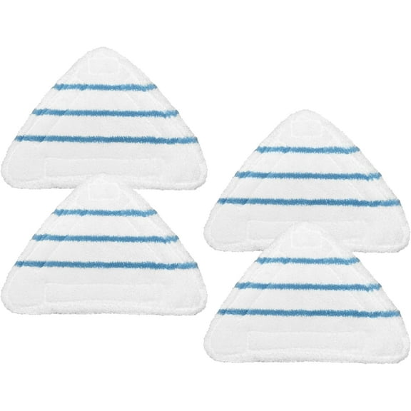 4 Pack Reusable Mop Pads Compatible with True & Tidy STM-500, STM-700 Steam Mops, Refills for Turonic ST3 Steam Mop Microfiber Washable Pads, Cloths for Floor Cleaning, Scrubbing and Floor Caring