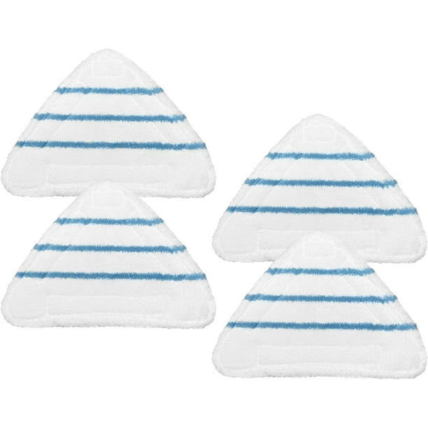 Paquete de 4 Almohadillas Reutilizables para Trapeador Compatibles con True & Tidy STM-500, STM-700, Repuestos para Trapeadores de Vapor Turonic ST3, Almohadillas Lavables de Microfibra, Paños para L