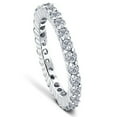 thumbnail image 4 of Pompeii3  1Ct Prong Diamond Eternity Ring 14K White Gold (G-H,I2), 4 of 6