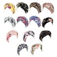 thumbnail image 4 of Women Fashionable Turban Multicolor European Pattern Single Layer Head Wrap Hair Bonnet Muslim Style Hair Assecories, 4 of 6
