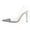Laser, variant on XYD Women Sexy Transparent Pumps Sparkly Rhinestones Pointed Toe Stiletto High Heel Slip On Slingback Shoes Size 7 White