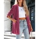 thumbnail image 2 of chamarra casual de terciopelo clásico con un botón para mujer, de manga larga sedosa, ajuste holgado Rosa Rojo G Rosa Rojo G Xishao ropa, 2 of 2