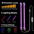thumbnail image 3 of Luz de cultivo LED, lámpara de cultivo de plantas con clip de espectro completo Temporizador de encendido / apagado automático para plantas de invernadero Flores Suculentas vegetales Crecimiento en ma Muyoka Hogar, 3 of 6