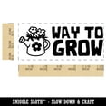 thumbnail image 2 of Way to Grow Watering Can Teacher Student School Self-Inking Rubber Stamp Ink Stamper - Yellow Ink - Small 1-1/2 Inch, 2 of 7