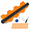 Orange-20 In., variant on Orange-20 In. Connectable Contour Gauge Dimensional Measurement Tool