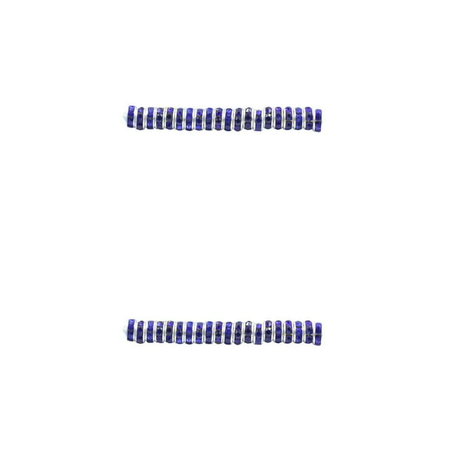 Unatoiry 100 Pieces Rhinestone Rondelles with Big Holes Handmade Spacer Beads Supplies Loose Bead Earring Bracelet Accessories Dark Blue 8MM100 Pieces 2Set
