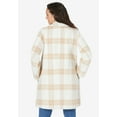 thumbnail image 2 of Jessica London Women's Plus Size Wool Swing Coat, 2 of 3