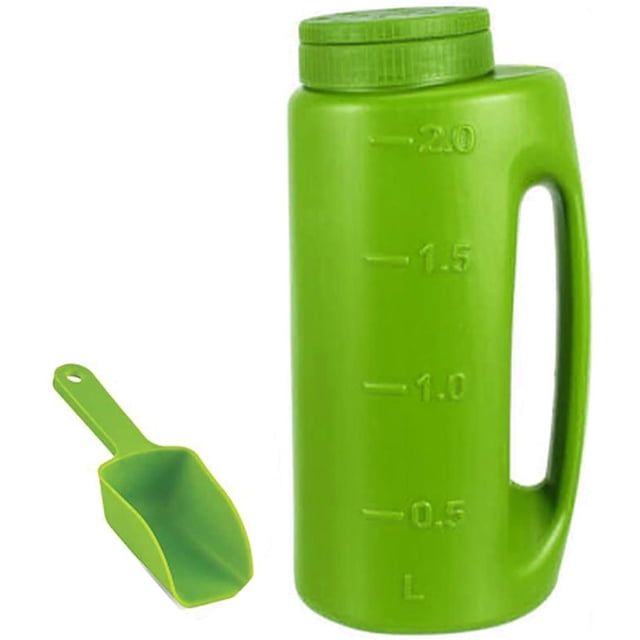 Handheld Spreader Plastic Adjustable Pore Size Multifunctional Tool Is Suitable for Seeds Salt Diatomaceous Earth Vegetables Fertilizers Deicing Ice Melt Spreader Bottle