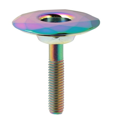 

Bike Bowl Cover Aluminium Alloy Front Fork Handle Stem Cover Mountain Road Fixed Gear Bike Screw Accessories (Colorful)