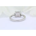 thumbnail image 3 of Opal Princess cut gemstone engagement ring 925 sterling silver proposal gift ring, 3 of 5