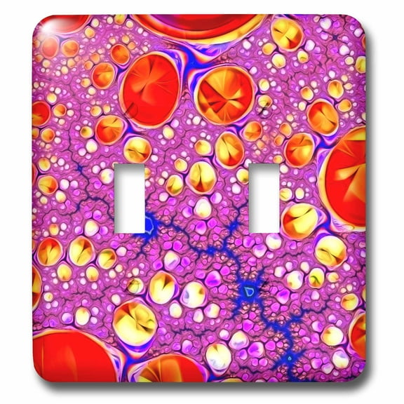 3dRose, Purple and Red Abstract by Angelandspot, double toggle switch
