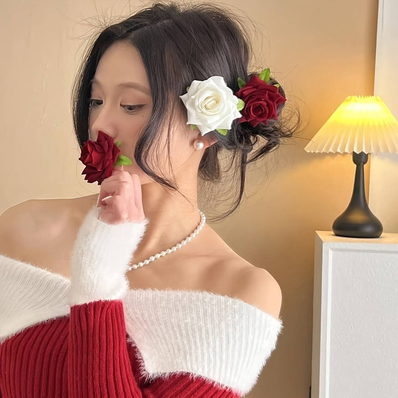 Bohemian Rose Hair Clip |