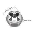 thumbnail image 2 of Unique Bargains Hexagonale Rethreading Die M9 x 1 Pas en Acier au Carbone Hexagonal Conique Pipe Die Précision Grade 6g, 2 of 3