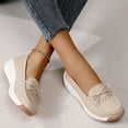 thumbnail image 6 of Womens Shoes,Casual Shoes Stylish Comfortable for Everyday Wear Versatile Flat Casual Shoes for Work Dates,Shoes for Women,Beige,9.5, 6 of 9