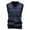 Dark Gray, variant on SAATLERI Mens Sweater Vest Casual Lined Plaid Vest V-Neck Sleeveless Pullover Knitwear Fleece Vests Loose Fit Fall Winter Tops