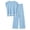 Clear Blue, variant on Womens Matching Sets Knit Sweater Sets 2 Pieces Outfits Pullover Tops Wide Legs Pants Lounge Set