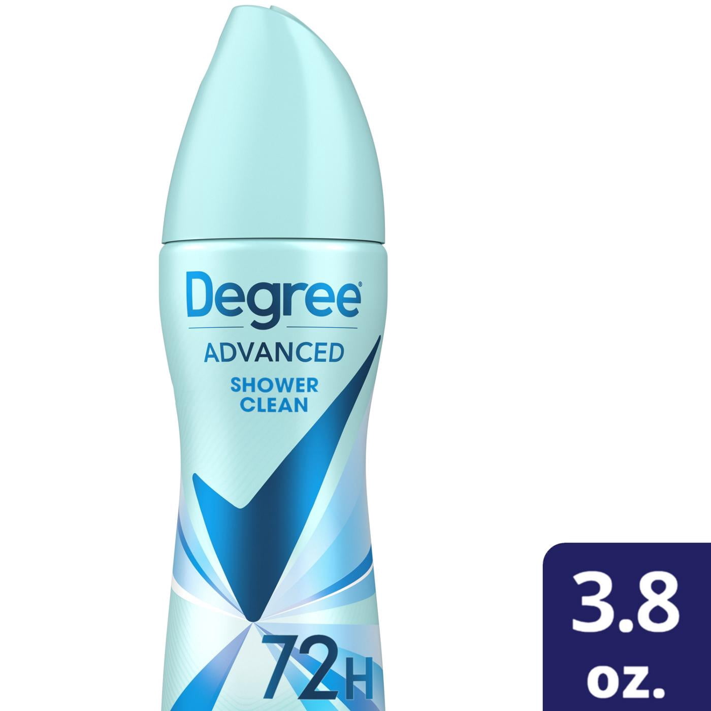 2X - Degree 72 Hr Advanced Antiperspirant Deodorant Dry Spray - Shower Clean - 3.8 oz