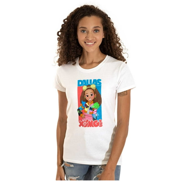 XOMG POP Band Dallas Cartoon Fan Women's T Shirt Ladies Tee Brisco Brands S