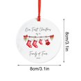 thumbnail image 3 of Adornos colgantes de Navidad, decoraciones navideñas, regalos de Navidad Feliz Navidad Mamá y Papá Colgante de árbol de Navidad Colgante de madera Primeras decoraciones navideñas Productos colgantes, 3 of 6