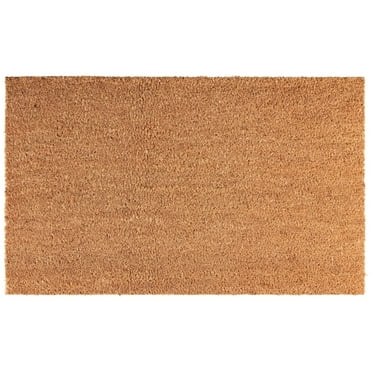 MAINSTAYS PLAIN COIR DOOR MAT-2PK