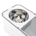 thumbnail image 4 of BOKYAN Spin Mop Bucket with Wringer Set, 360 Degree Rotating Floor Cleaning System with Microfiber Mop Head, Stainless Steel Basket for Hardwood and Tile Floor Cleaning (48 inches / 121.9 cm), 4 of 9