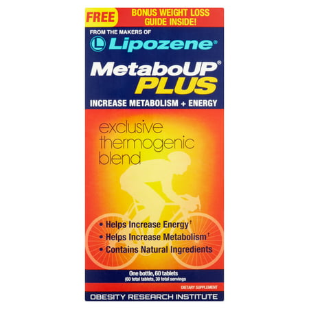 MetaboUP PLUS thermogénique perte de poids du supplément alimentaire Comprimés, 60 count
