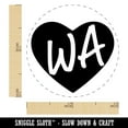 thumbnail image 2 of WA Washington State in Heart Rubber Stamp for Scrapbooking Crafting Stamping - Mini 1/2 Inch, 2 of 7