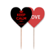 thumbnail image 1 of Citar a Keep Calm Rojo Negro Palillos de dientes bandera etiqueta de amor selección de pastelitos, 1 of 4